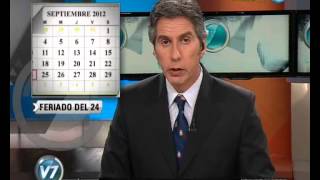 Visión Siete: El 24 de septiembre será feriado nacional