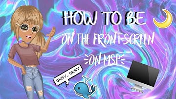 HOW TO BE IN FRONT OF THE SCREEN ON MSP || ItsCamie