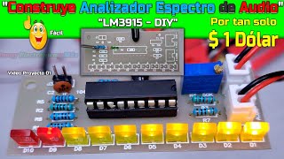 'Construye tu propio Analizador de Espectro de Audio con LM3915  DIY' DIY, laboratori Analizador
