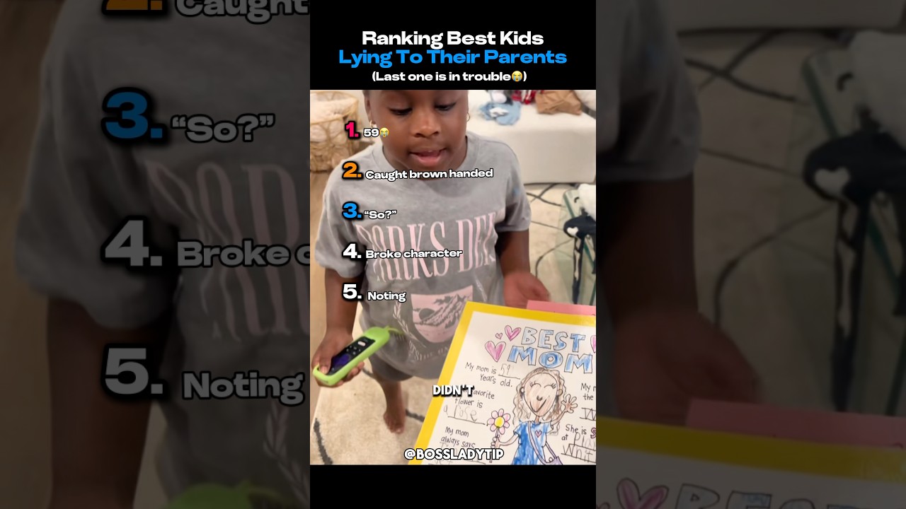 Ranking Best Kids Lying To Parents
