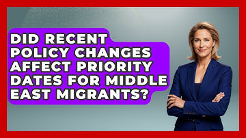 Did Recent Policy Changes Affect Priority Dates for Middle East Migrants?