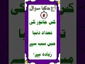 Urdu gk quiz sabse zyada tadad wala janwar #shorts #gk #quiz