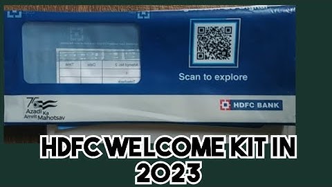 HDFC Bank Saving Account Welcome Kit 2023 / Debit Card Benefits / Unpacking Video