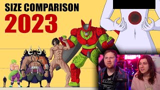 Сравнение размеров аниме персонажей | Anime Size Comparison - 2023 Edition | РЕАКЦИЯ