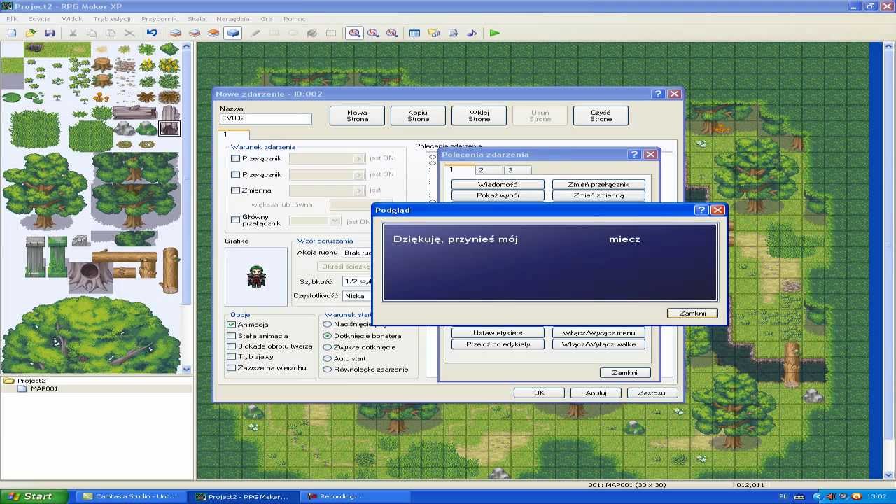 Jak zrobić własną grę w Rpg Maker XP część 2 - Zdarzeniówki i quest ...