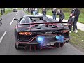 800hp lamborghini aventador svj with novitec exhaust launch control revs drag racing