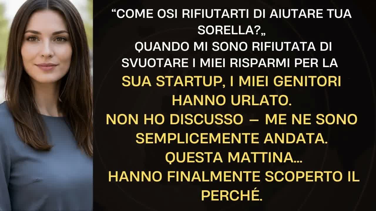 Mi Hanno Chiamata EGOISTA Per Aver Protetto i Miei Risparmi    Poi Hanno Perso TUTTO