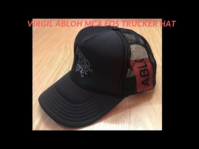 Virgil Abloh MCA FOS trucker hat review - YouTube