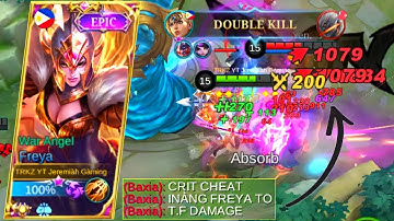 FREYA CRITICAL HACK😮 | BROKEN BUILD | TOP 1 GLOBAL FREYA | FREYA BEST BUILD 2022 | MUST WATCH | MLBB