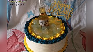 Asombroso Pastel de Cerveza Corona Decoración Fácil y Rápida #bizcochodominicano #cerveza #corona