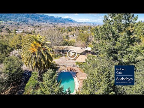 555 Crest Way, Sonoma, CA home video tour