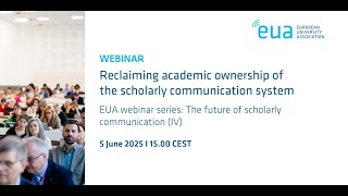 Reclaiming academic ownership of the scholarly communication system