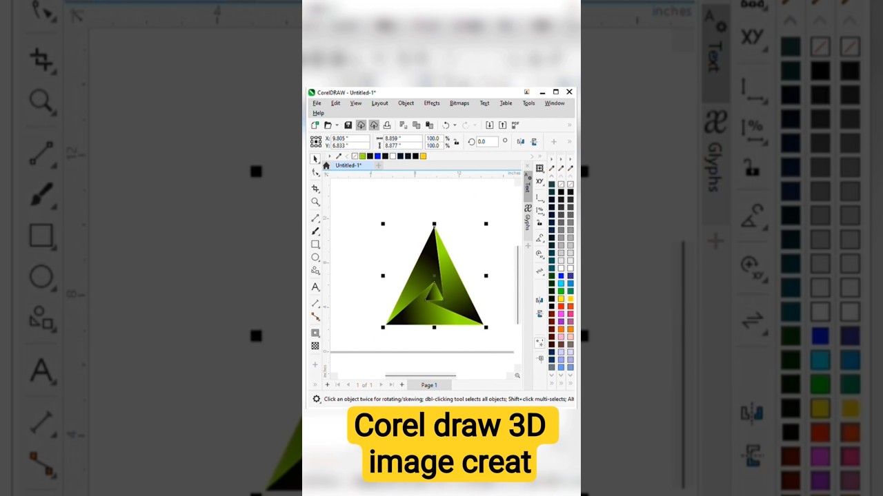 Amazing 3D Design Trick 😲#shorts#ytshorts#viral #trending#3deffect #3dtext#coreldraw#outline