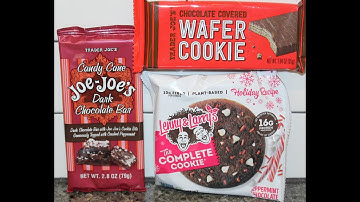 Trader Joe’s: Candy Cane Joe-Joe’s Bar & Wafer Cookie and Lenny & Larry’s: Peppermint Chocolate