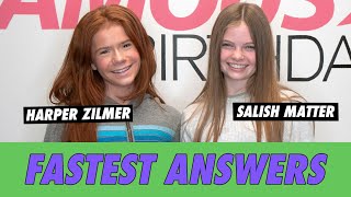 Salish Matter \& Harper Zilmer - Fastest Answers