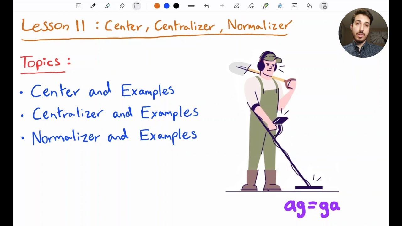 Center, Centralizer and Normalizer | Group Theory 11 - YouTube