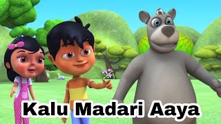 🐻 Kalu Madari Aaya Kala Apna Bhalu Laya | Nursery Rhymes | Kids Song | Baby Rhymes | Baby Poem 