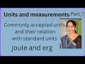 Units _Commonly used units of some physical quantities