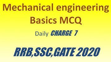 Mechanical engineering basic mcq