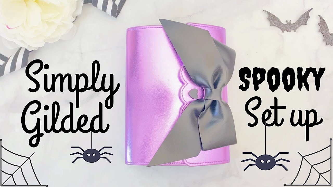 Halloween B6 TN Set Up Using Sticker Album by Simply Gilded