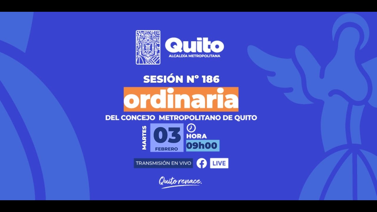 ✅ #ConcejoAbiertoQuito | En vivo 🔴 sesión ordinaria 186 del Concejo Metropolitano de Quito.