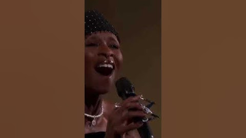 Cynthia Erivo sings Fly Me to the Moon
