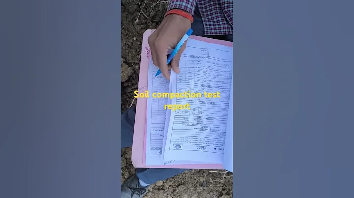 Soil compaction test report #soiltesting #soiltest #shorts #youtubeshorts #construction