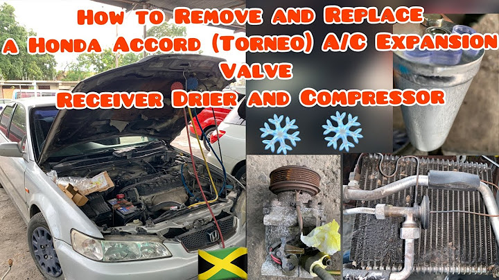 How to replace expansion valve 2001 honda civic