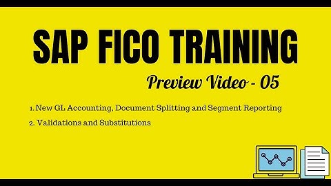SAP FICO Training 05 | New General Ledger Accounting in SAP | Validations, and Substitutions