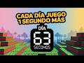 MINECRAFT pero CADA DIA JUEGO un SEGUNDO MÁS | 63 DIA 63 SEGUNDOS