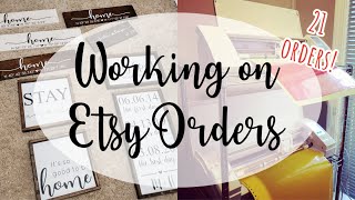 WORK ON ETSY ORDERS WITH ME behind the scenes of an Etsy shop