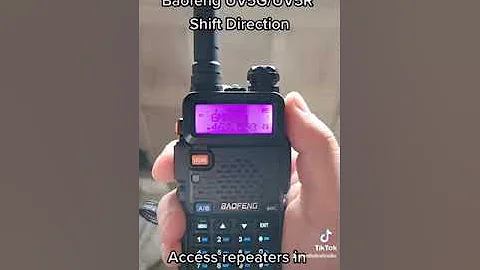 Baofeng UV5G/UV5R Shift Direction