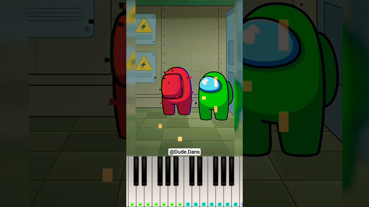 Lagging in Among Us (Animation Meme) @Dude.Dans_ - Piano Tutorial