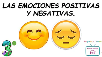 ¿Cuáles son las 3 emociones negativas?