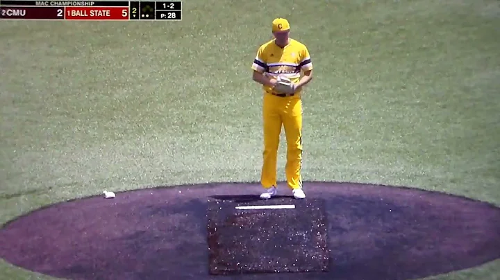 Central Michigan P Andrew Taylor vs. Ball State's ...