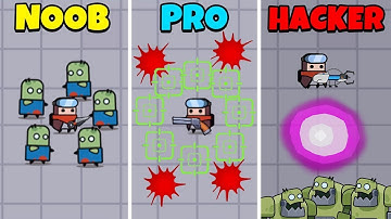 NOOB vs PRO vs HACKER - Survivor io !! Gameplay Walkthrough (Android,iOS)