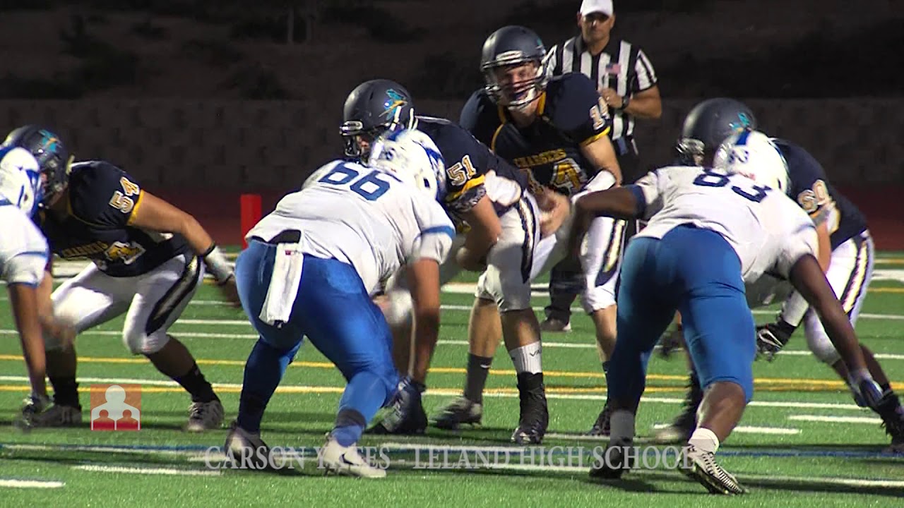 Dirty Work Play: Carson Yates from Leland FB 091717