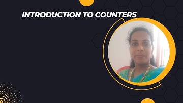 Introduction to Counters I Dr.G.Arthy I SNS Institutions