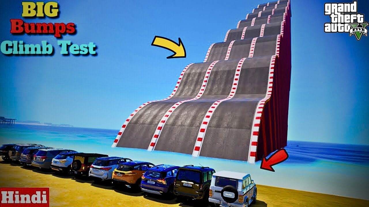 Which Indian Car Will Climb This Speed Bump Road ? GTA 5