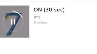Download Lagu BTS - ON (30 SECOND)