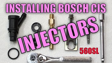 560SL - CIS-brandstofinjectoren, injectorafdichtingen en isolatiehulzen installeren