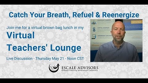 Escale virtual lunch and learn invite