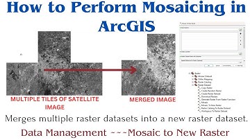 HOW TO PERFORM MOSAICING IN ARCGIS || RASTER FILES MERGING || A STEP-BY-STEP GUIDE || GIS ANALYSIS