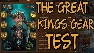 The Great KINGS GEAR TEST  // Vikings: War of Clans screenshot 5