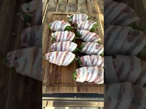 Pulled pork stuffed jalapeño poppers