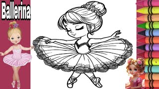 Beautiful Ballerina Girl Coloring pages/coloring Book/dancing girl coloring page
