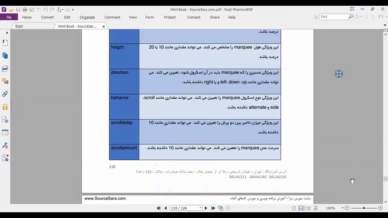 فیلم معرفی کتاب آموزش HTML به زبان فارسی - YouTube