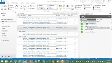 How to Navigate Through Files in Side Panel with Microsoft Outlook® Add-In | Thru, Inc.
