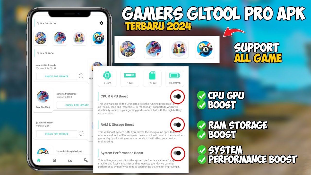 Gamers Gltool Pro Apk Terbaru 2024🔥Cara Mengatasi Lag Dah Patah” saat ...