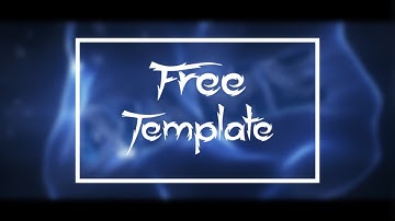 Free Intro Template - Improving my AE - [Blender / AE]